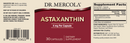 astaxanthin dr. mercola label