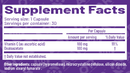 benagene advanced orthomolecular research supplement facts