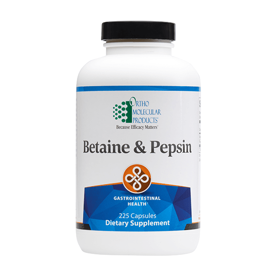 betaine and pepsin | betaine & pepsin | ortho molecular products