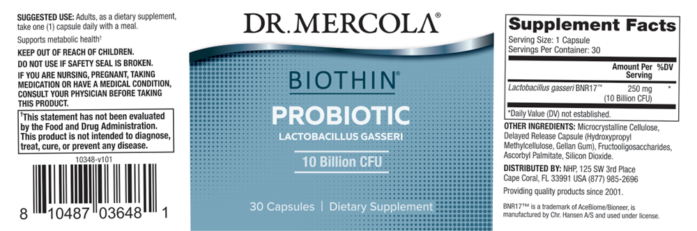 Gasseri Lactobacillus 1 Bilhão - Cápsulas - Probióticos Gasseri Lactobacillus 1 Bilhão - Cápsulas - Probióticos