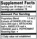 bitters compound (herbalist alchemist) supplement facts