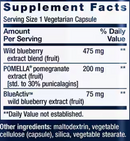 blueberry extract and pomegranate (life extension) supplement facts