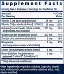 bone restore (life extension) supplement facts