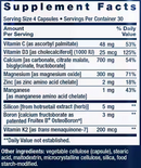 bone restore with vitamin k2 (life extension) supplement facts