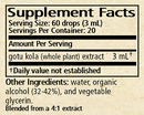 centella gotu kola wise woman herbals supplement facts