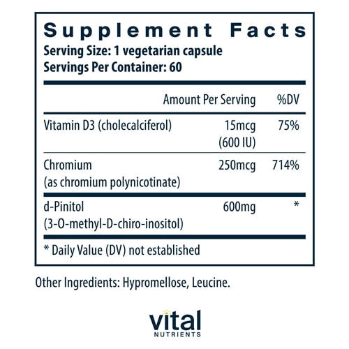 d-Pinitol 600 Vital Nutrients supplements