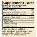 elderberry plus syrup wise woman herbals supplement facts