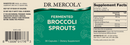 fermented broccoli sprouts dr. mercola label
