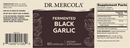 fermented black garlic dr. mercola label