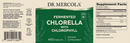 fermented chlorella dr. mercola label