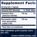 glucosamine sulfate 750 mg (life extension) supplement facts