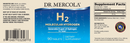 h2 molecular hydrogen dr. mercola label