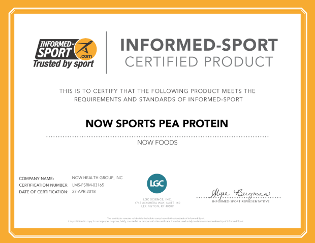 pea protein now sports