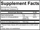 k2+d3 organoleaf supplement facts