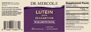 lutein with zeaxathin dr. mercola label