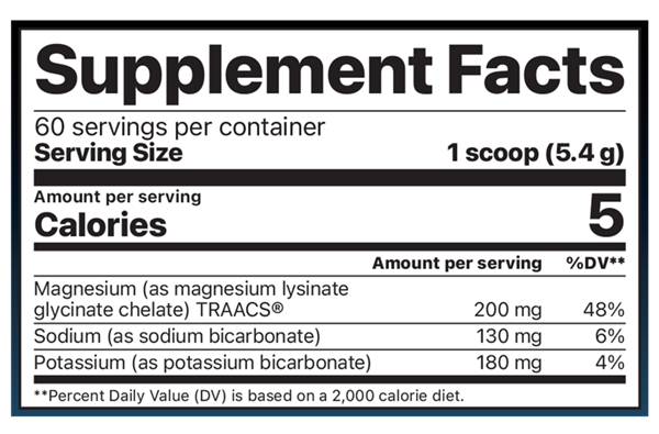 magsoothe tart raspberry lemonade (jigsaw health) supplement facts