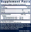 mega epa dha (life extension) supplement facts