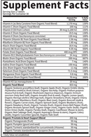 men's multi 40+ organic garden of life supplement facts