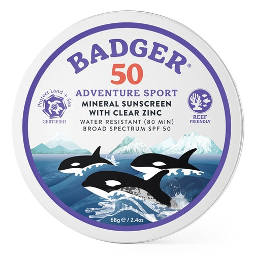 SPF 50 Adventure Sport Tin (Badger)