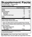 mushroom coffee latte blend (om mushrooms) supplement facts