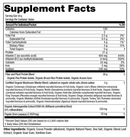 mushroom master blend chocolate protein (om mushrooms) supplement facts