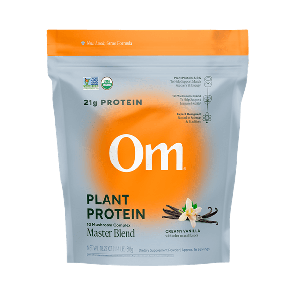 mushroom master blend vanilla protein (om mushrooms)