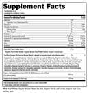 mushroom master blend vanilla protein (om mushrooms) supplement facts