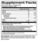 mushroom matcha latte packets (om mushrooms) supplement facts