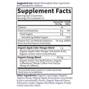 apple cider vinegar energy garden of life supplement facts