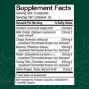 mycobotanicals liver host defense supplement facts