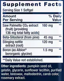 palmettoguard saw palmetto nettle root and beta-sitosterol (life extension)