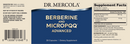 berberine and micropqq advanced dr. mercola label