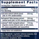 quick brain nootropic (life extension) supplement facts