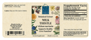 silybum milk thistle wise woman herbals label