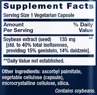 soy isoflavones (life extension) supplement facts