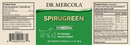 spirugreen for cats and dogs dr. mercola label