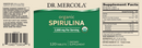 spirulina dr. mercola label