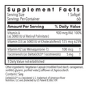 Vitamin D3 Complete 5000 High Potency with A and K2 supplement facys