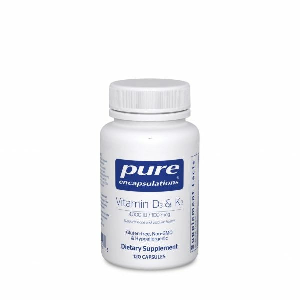 Vitamin D3 & K2 120's (Pure Encapsulations)