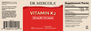 vitamin k2 dr. mercola label