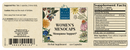 women's menocaps wise woman herbals label