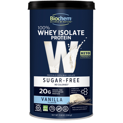 100% Whey Sugar Free Vanilla (Biochem) Front