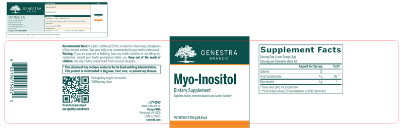 Myo-Inositol | Myoinositol Genestra Label