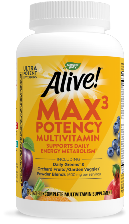 Alive! Max3 Potency Multivitamin Tabs (Nature's Way) 180ct