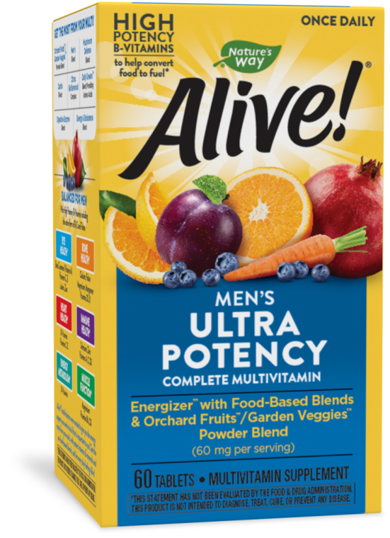 Alive Once Daily Men’s Ultra Potency 60 tabs (Nature's Way)