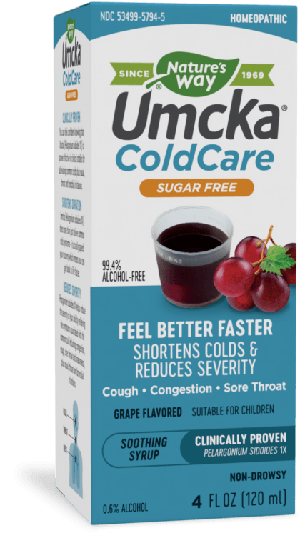 Umcka ColdCare Sugar-Free Grape Syrup 4 oz (Nature's Way)