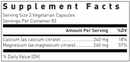 calcium magnesium citrate douglas labs supplement facts