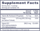 3B complex professional health products supplement facts