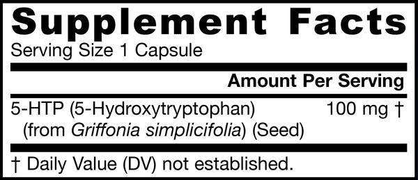 5-HTP 100 mg Jarrow Formulas supplement facts