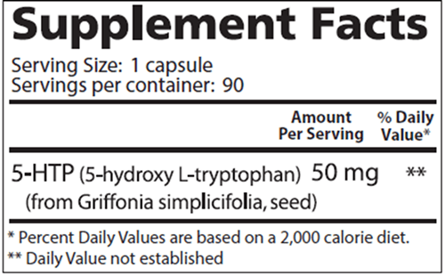 5-HTP (Lidtke Medical) supplement facts
